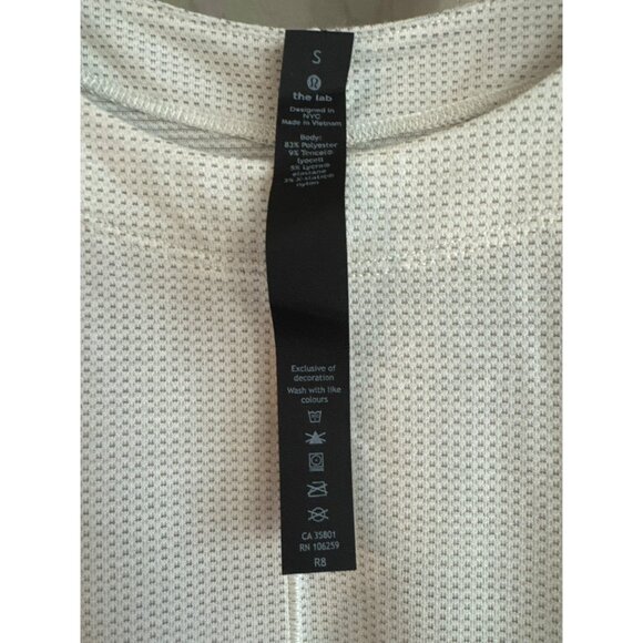 Lululemon LAB Esker Tank Top Size Small NWT Heathered Nimbus White RARE - Picture 4 of 5